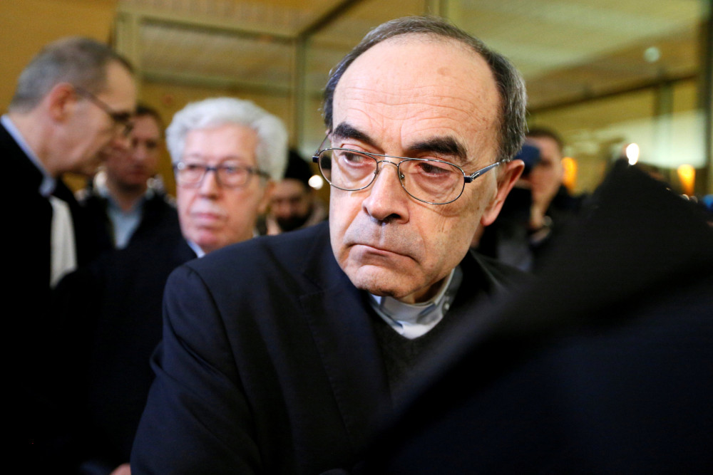 Cardinal Philippe Barbarin, Archbishop of Lyon, arrives to attend his trial at the courthouse in Lyon, France, January 7, 2019. u00e2u20acu201d Reuters pic